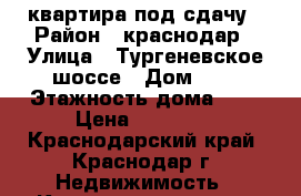 квартира под сдачу › Район ­ краснодар › Улица ­ Тургеневское шоссе › Дом ­ 2 › Этажность дома ­ 9 › Цена ­ 12 000 - Краснодарский край, Краснодар г. Недвижимость » Квартиры аренда   